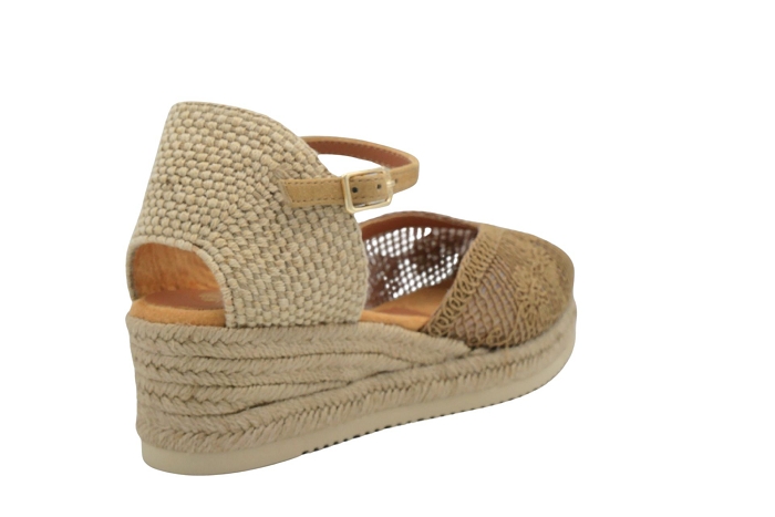 Unisa nu pieds sandale ceuta dentelle beige3403401_3