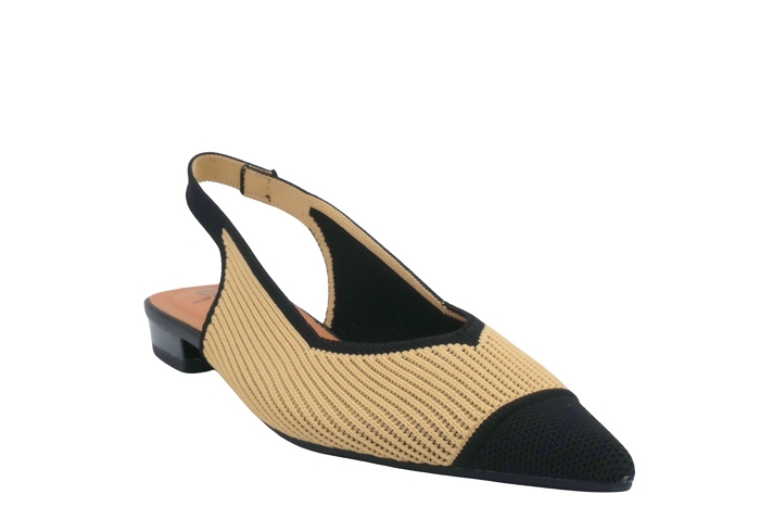 Misselastc escarpin 75051  babf beige noir3403701_4