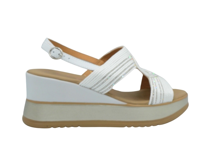 Repo nu pieds sandale 21218 strass blanc