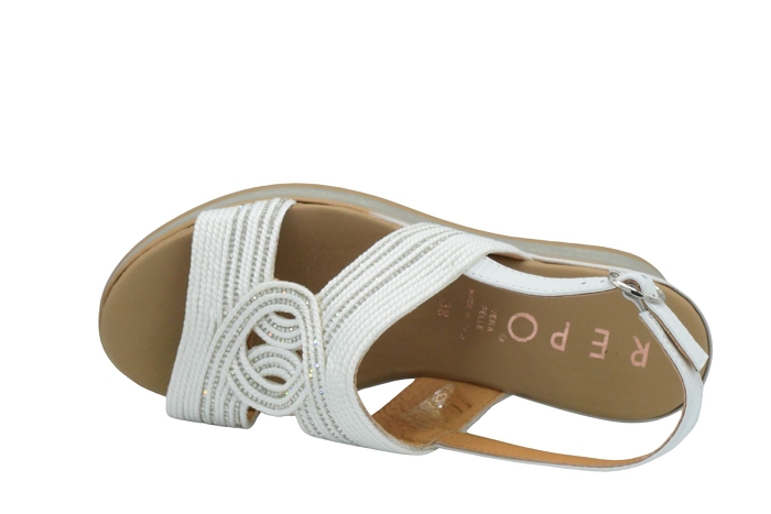 Repo nu pieds sandale 21218 strass blanc3404501_3