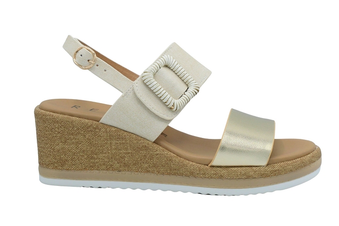 Repo nu pieds sandale 53289 platine