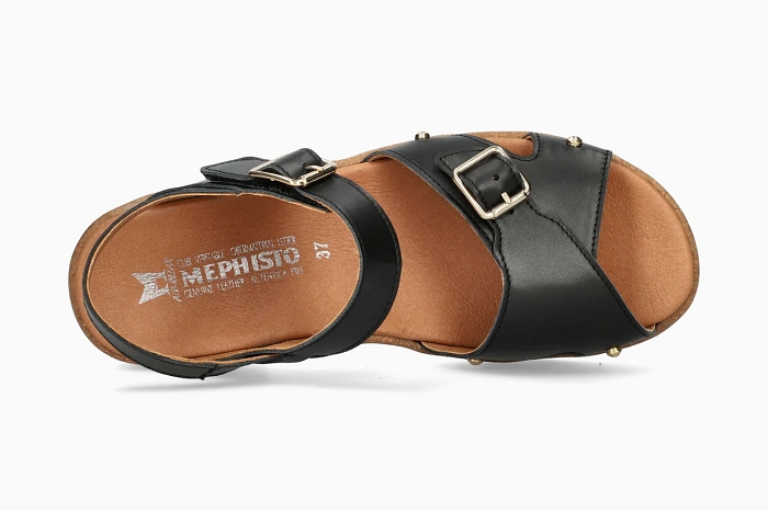 Mephisto nu pieds sandale fedora  7800 noir3405201_3