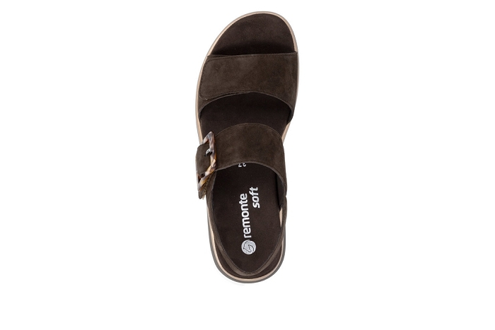Remonte nu pieds sandale d1j62 25 buck marron3406501_3