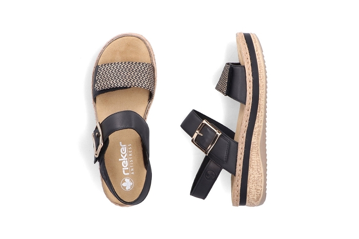 Remonte nu pieds sandale v0951 00 noir3407501_3