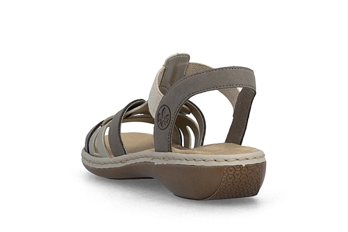 Rieker nu pieds sandale 65918 64taupe multi3408301_2