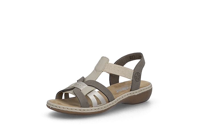 Rieker nu pieds sandale 65918 64taupe multi3408301_3