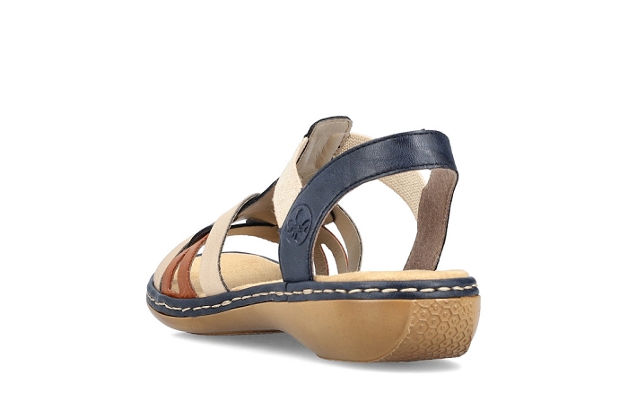 Rieker nu pieds sandale 65918 90 blue bleu marron3409301_2