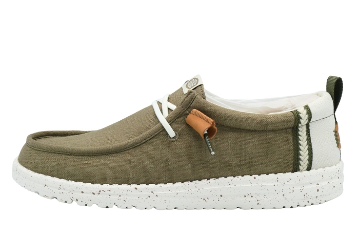 Hey dude bateaux wally craft linen vert