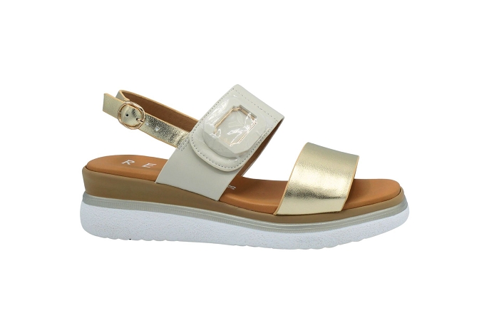 Repo nu pieds sandale 10255 platine