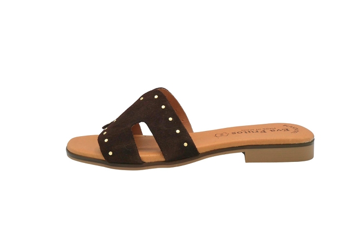 Evafruitos nu pieds sandale 3054 mule tdm buck marron3412501_2