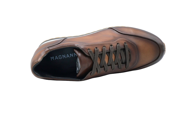 Magnanni baskets 26464baskcuir marron3413701_3