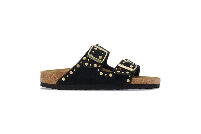 Birkenstock nu pieds sandale arizona  rivet border noir