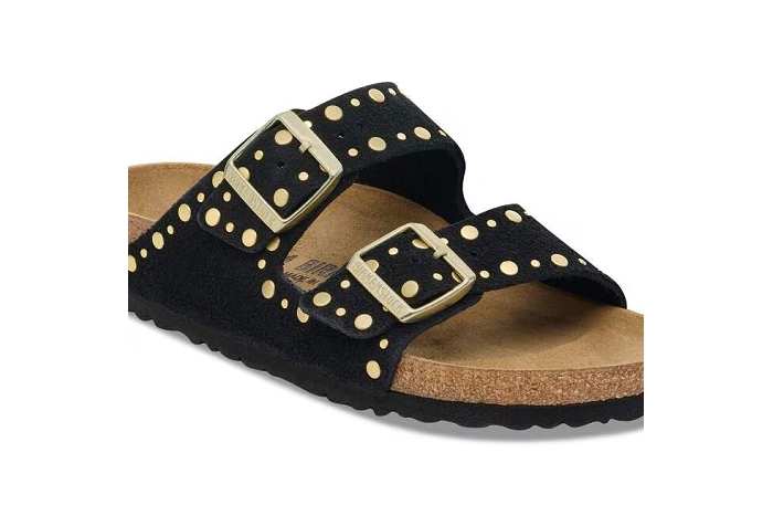 Birkenstock nu pieds sandale arizona  rivet border noir3414901_4