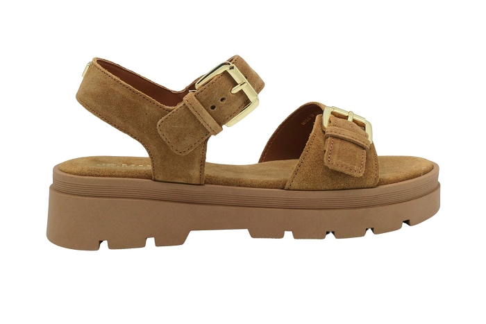 Jb martin nu pieds sandale delia croute camel