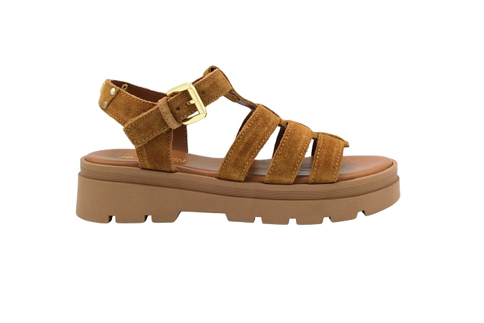 Jb martin nu pieds sandale delice croute camel