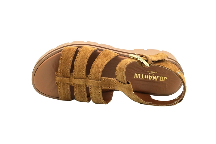 Jb martin nu pieds sandale delice croute camel3415301_3