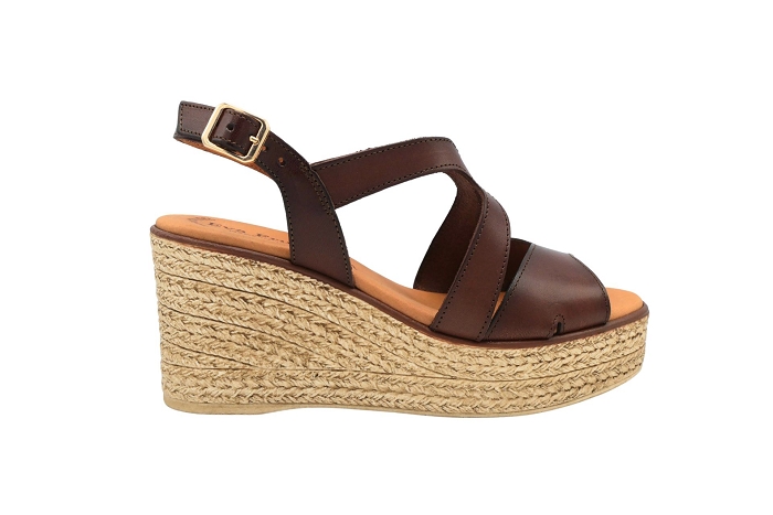 Evafruitos nu pieds sandale 5857 marron marron