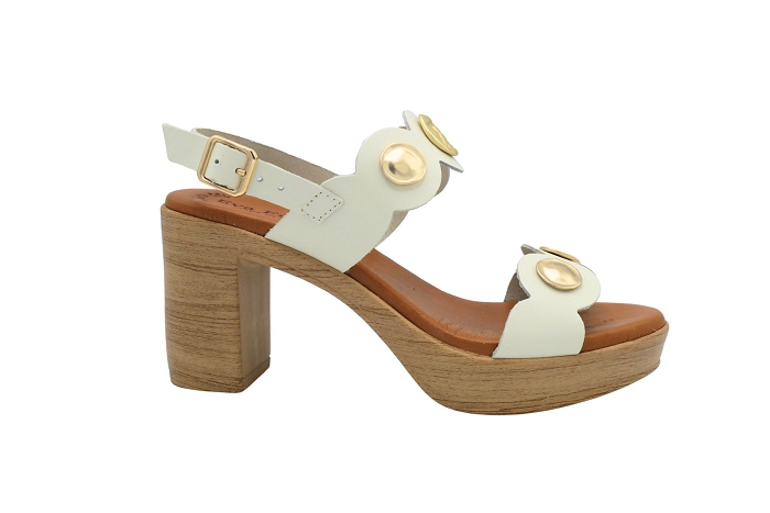 Evafruitos nu pieds sandale 6893 bijou beige