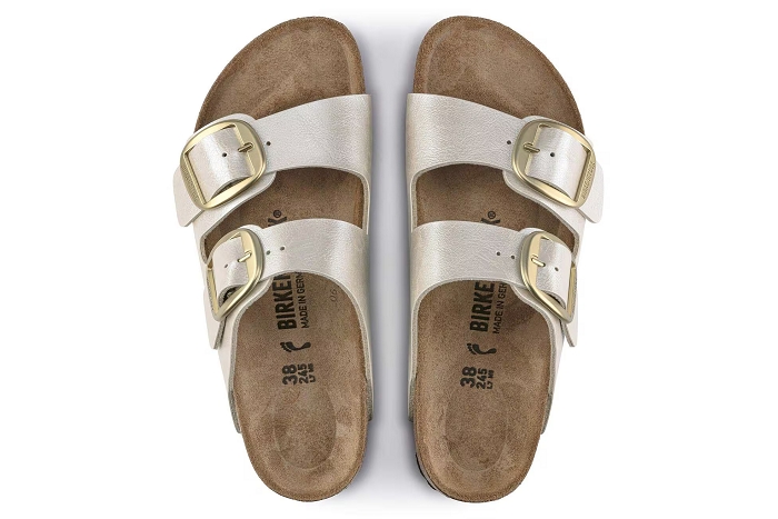 Birkenstock nu pieds sandale arizona big buckle1020021 blanc antic3419301_3