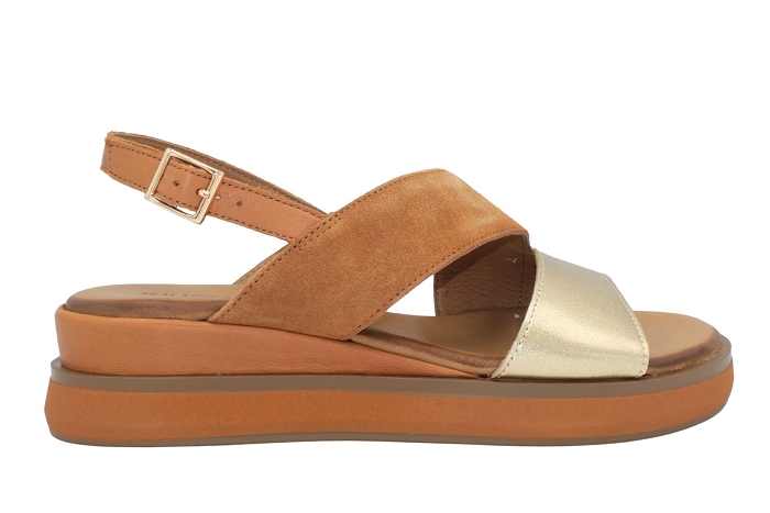 Inuovo nu pieds sandale 113142 cognac