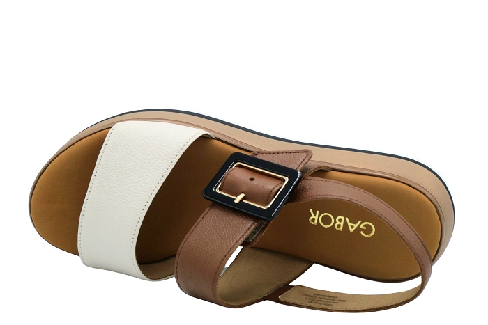 Gabor nu pieds sandale 82744 52 blanc marron3420801_4