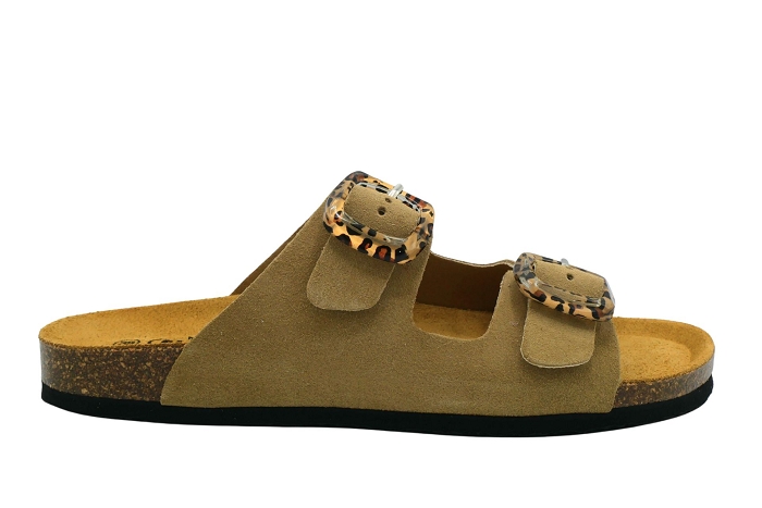 Plakton nu pieds sandale beta flex prtclou tan