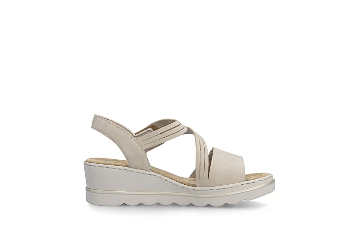 Rieker nu pieds sandale 67410 beige