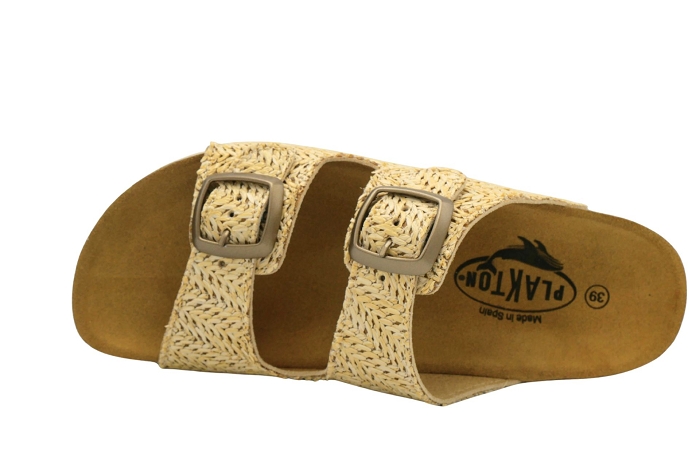 Plakton nu pieds sandale beta rafia square beige3424701_4