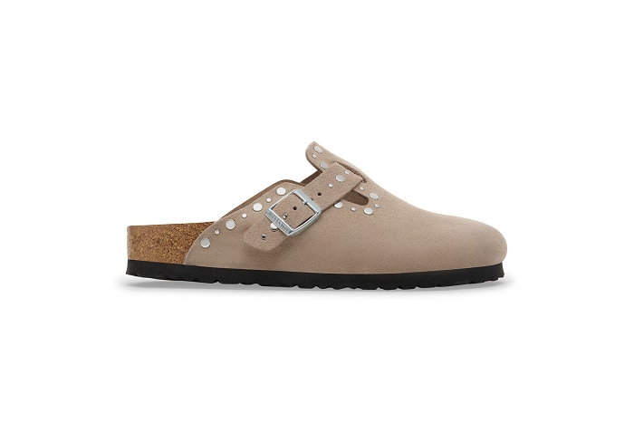 Birkenstock nu pieds sandale boston rivet taupe1030418 taupe