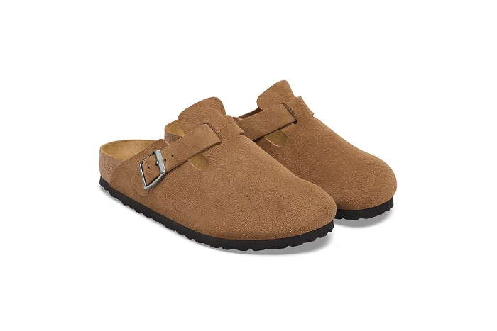 Birkenstock pantoufle boston hom dk tea taupe fonce3429501_2