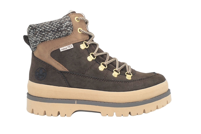 Rieker boots bottines y6210 buck marron