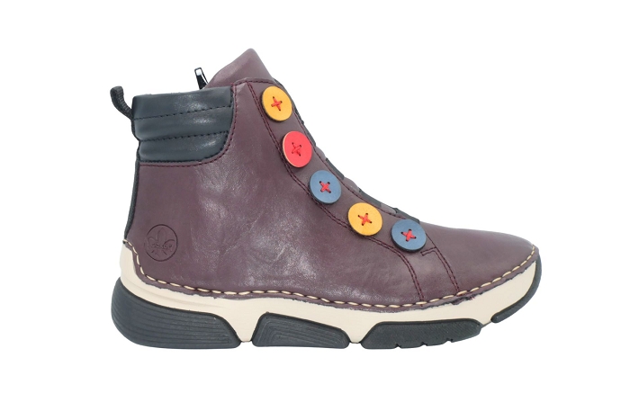 Rieker boots bottines 45977 bordeaux