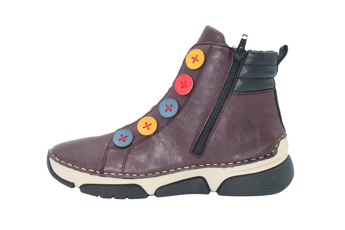 Rieker boots bottines 45977 bordeaux3435401_2