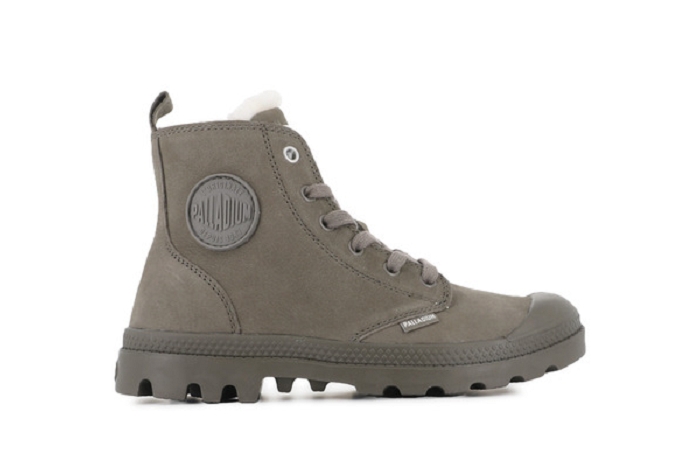 Palladium boots bottines pampa hi zip wl95982 gris kaki