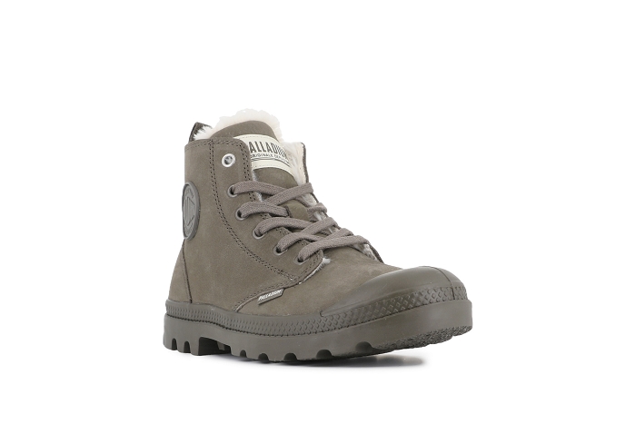 Palladium boots bottines pampa hi zip wl95982 gris kaki3435801_5