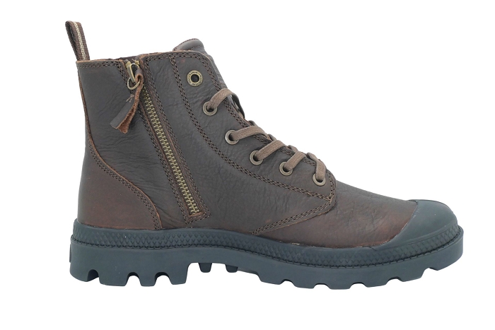 Palladium bottines pampa zip lth hom marron3436201_2