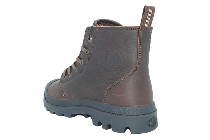 Palladium bottines pampa zip lth hom marron3436201_3