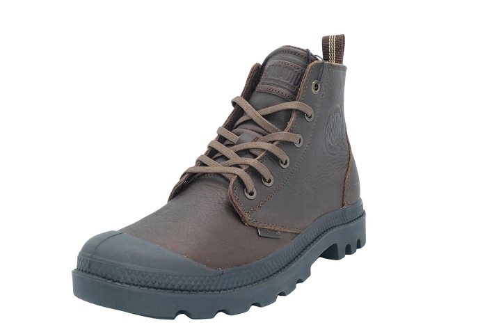 Palladium bottines pampa zip lth hom marron3436201_4