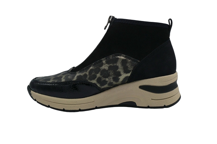 Rieker boots bottines n9362 boots zip cuir noir3436901_2