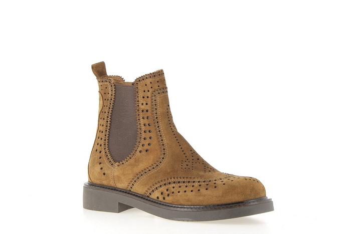 Coco et abricot boots bottines salerans boots cognac3443101_3