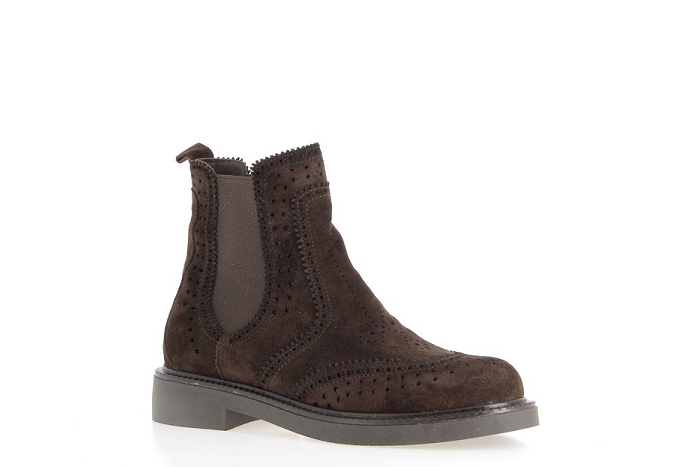 Coco et abricot boots bottines salerans boots buck marron3443201_2
