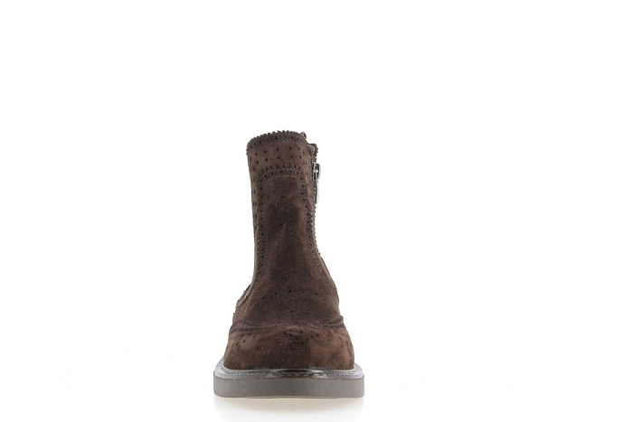 Coco et abricot boots bottines salerans boots buck marron3443201_3