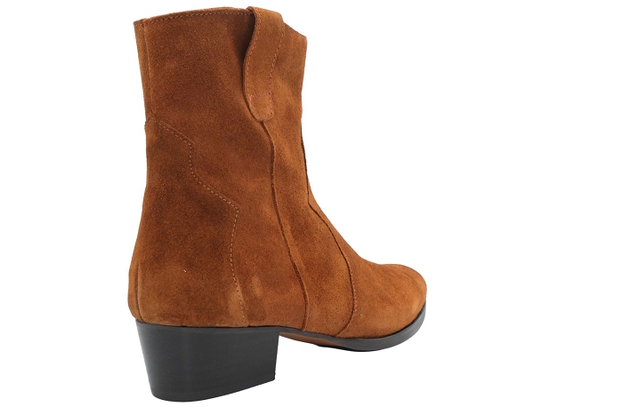 Belang boots bottines 08549boots zip cognac3448901_3