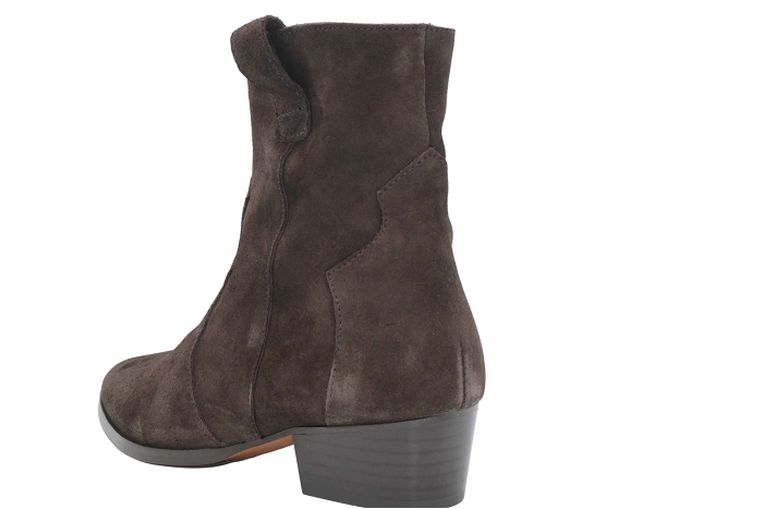 Belang boots bottines 08549boots zip buck marron3449001_3